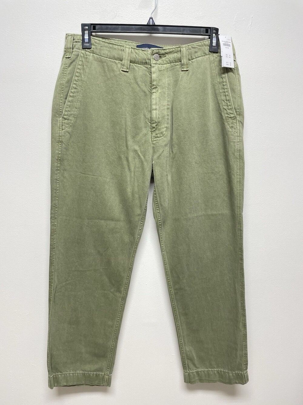 Abercrombie & Fitch 90s Loose Pants Mens W34 L30 Olive Green Vintage Inspired